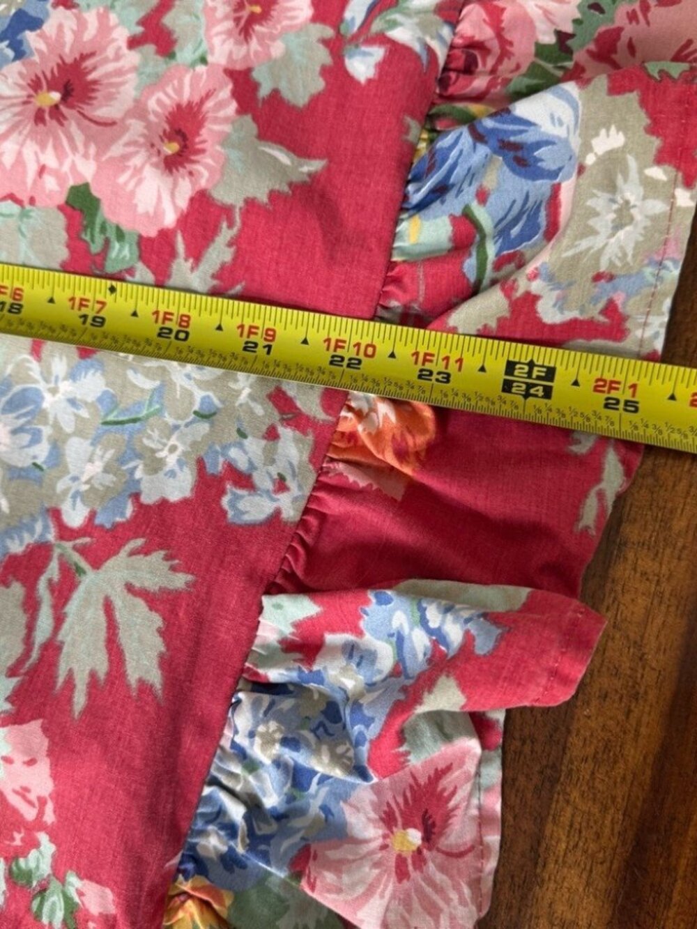 Ralph Lauren Beach House South Hampton Ruffled Pillow Shams King Floral - Picture 9 of 13